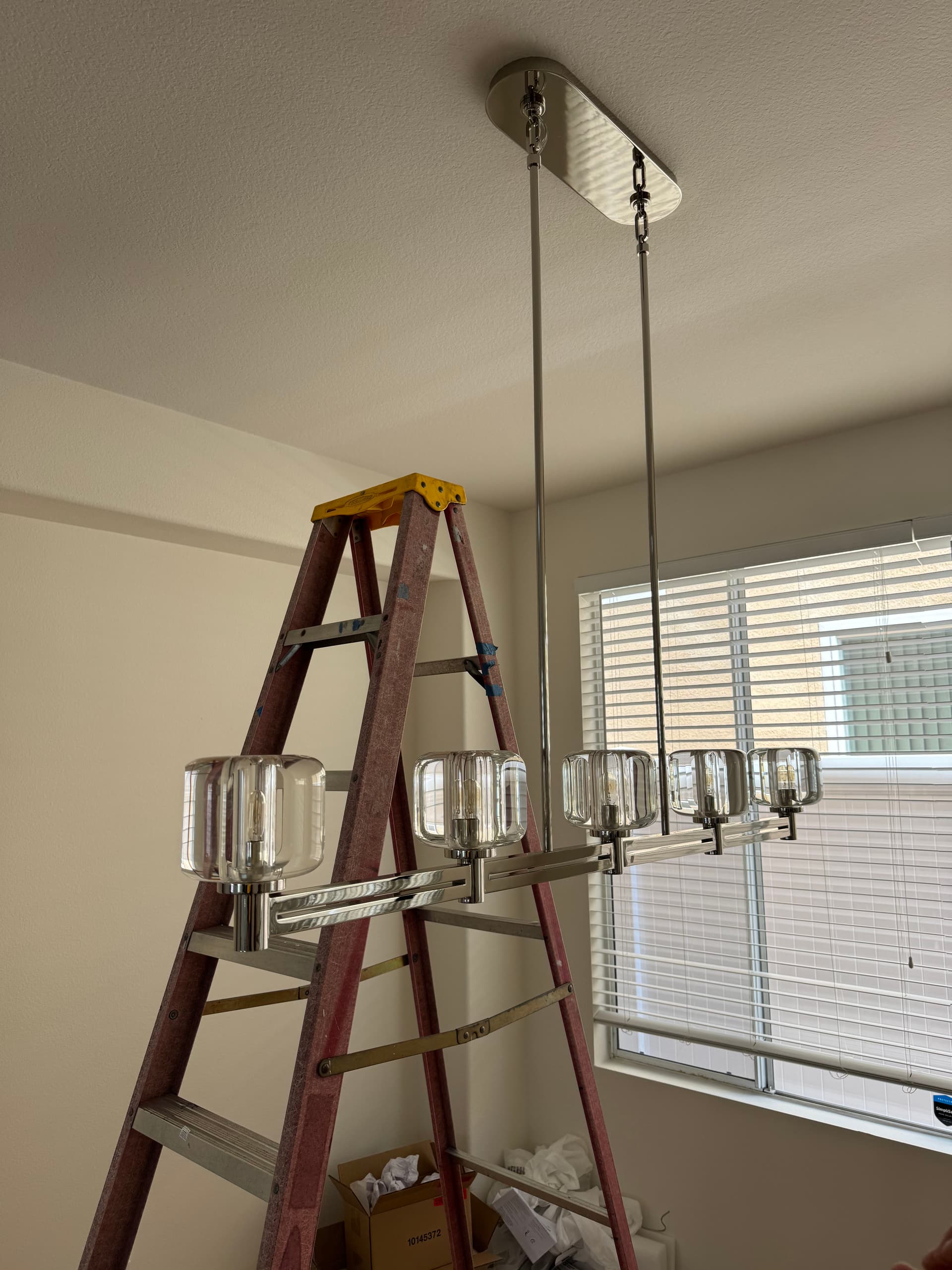 Gallery photos for Restoration Hardware Chandelier Install Done Right in Mira Mesa: Image #1