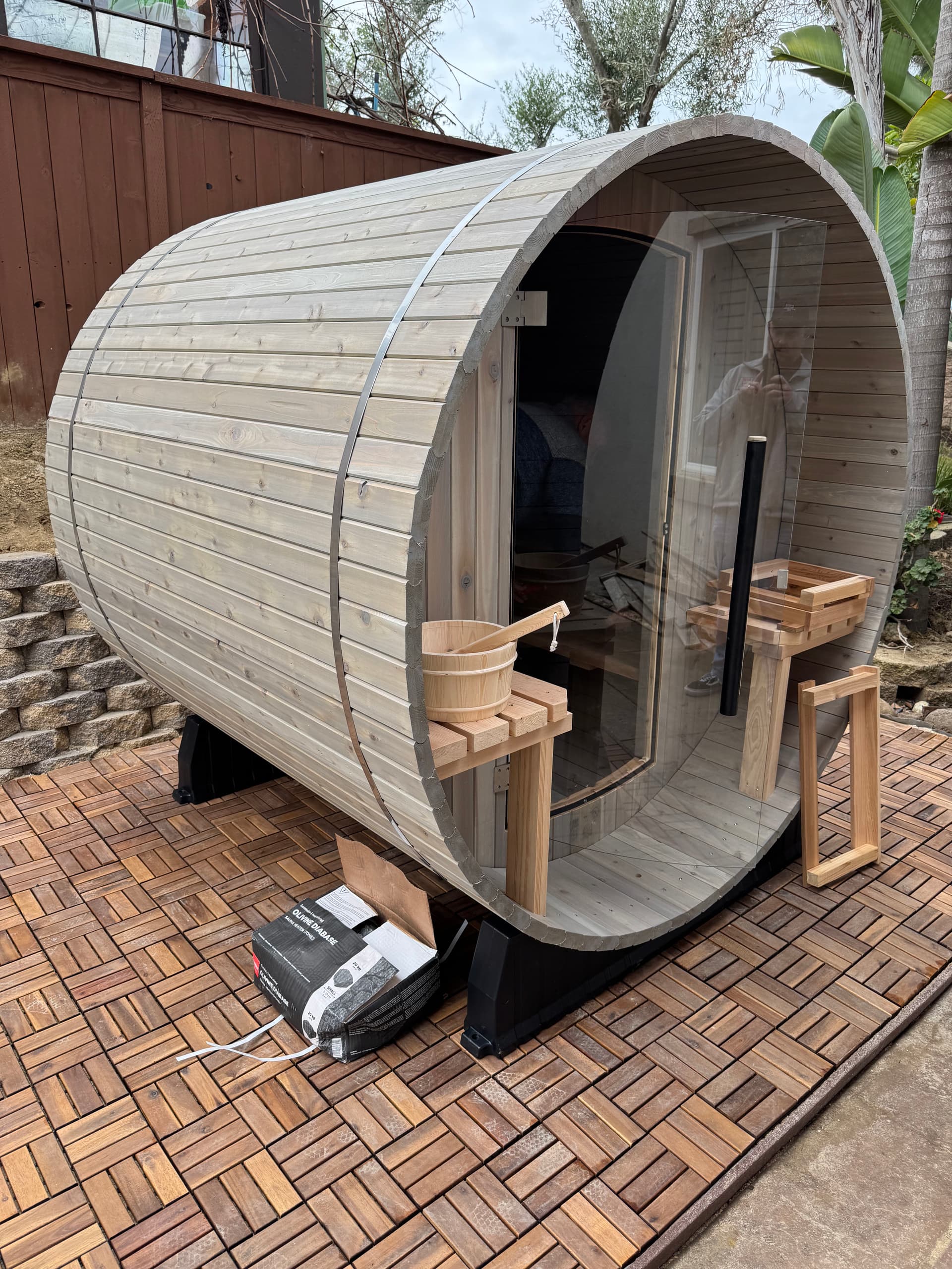 Backyard Barrel Sauna Gets a Safe Dedicated Circuit Install image