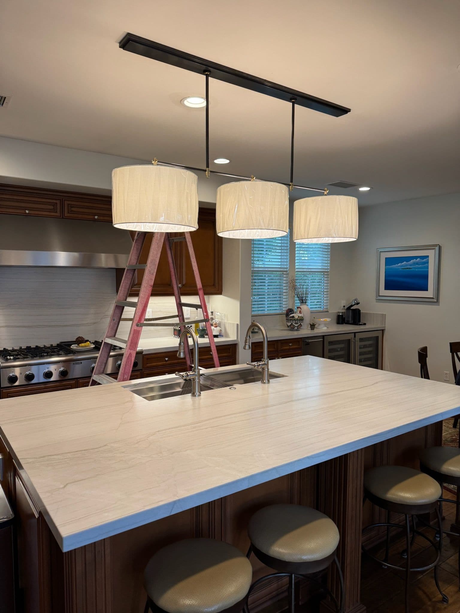 Stunning Kitchen Island Lighting Upgrade image