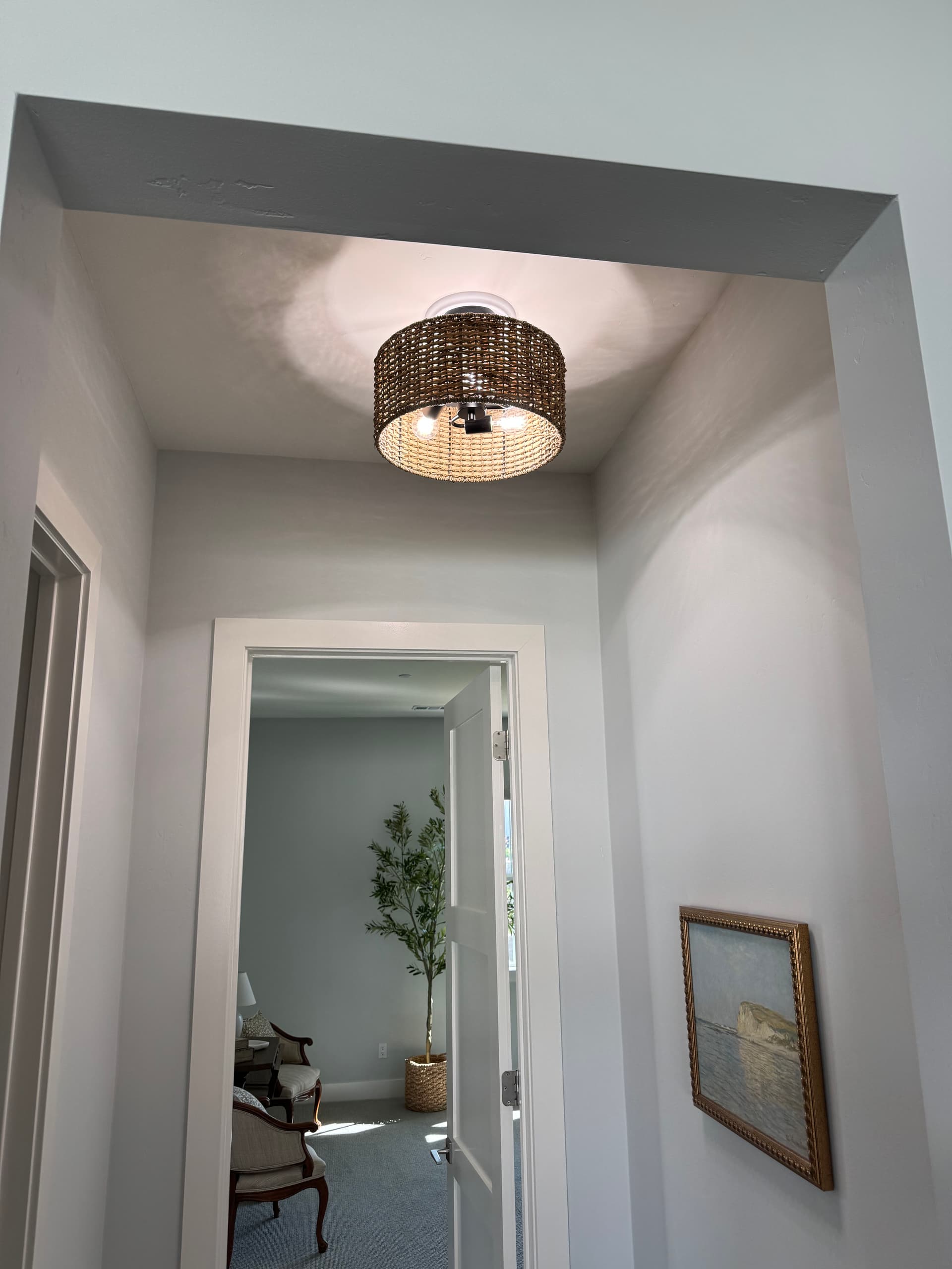 Gallery photos for Wicker Light Fixtures Enhance Modern Coastal Interiors: Image #1